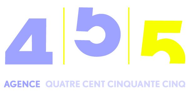 logo de l'agence 455, agence de branding et de webdesign sur lyon, geneve, annecy, paris