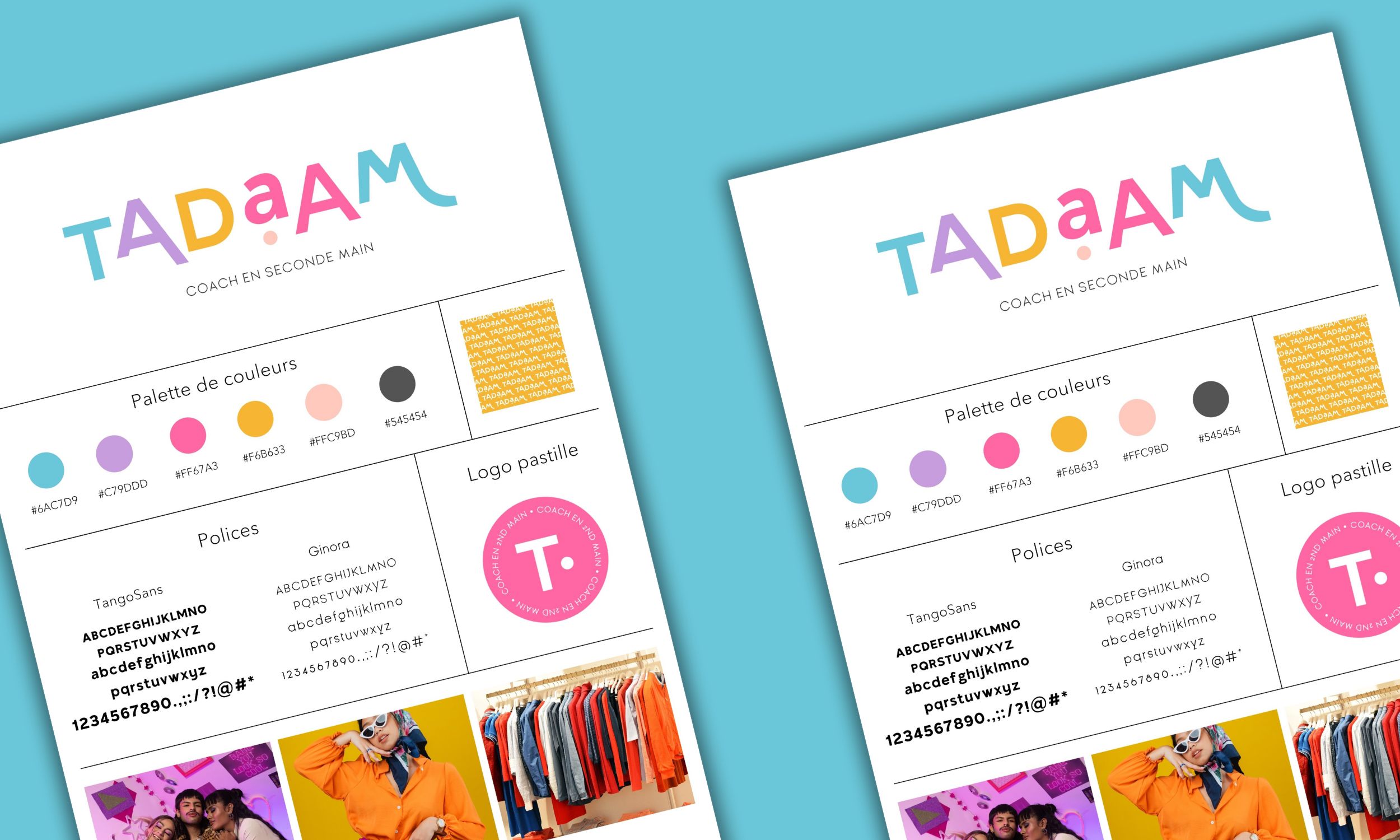 Création d'un identité visuelle complète avec logo pour Leila de tadaam